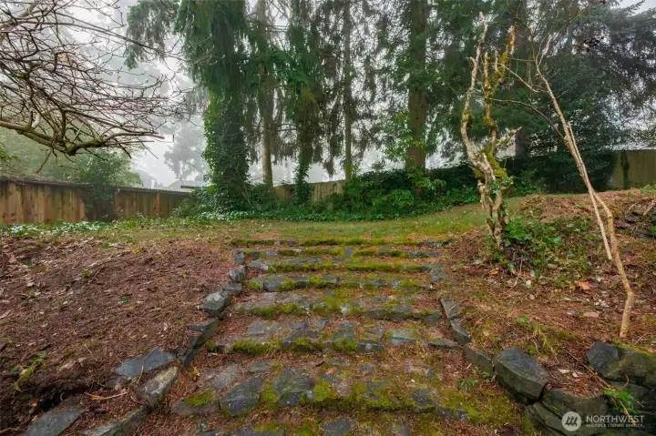 Upper terrace, perfect for fire pit or gazebo.