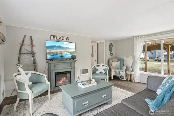 Renovated interior truly brings in those coastal vibes