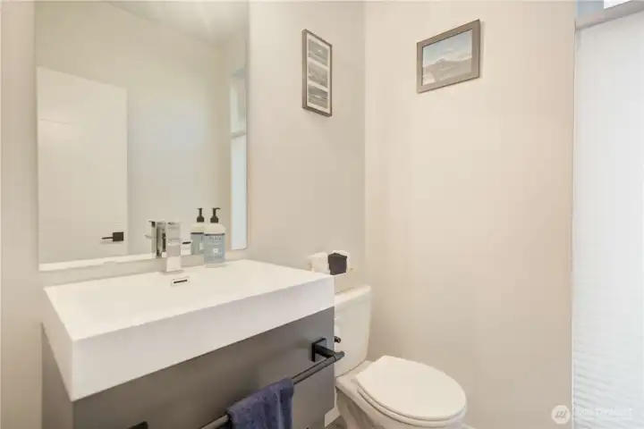 Main living level Powder Room.