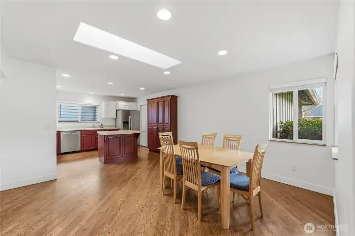 Dining Room into the Kitchen