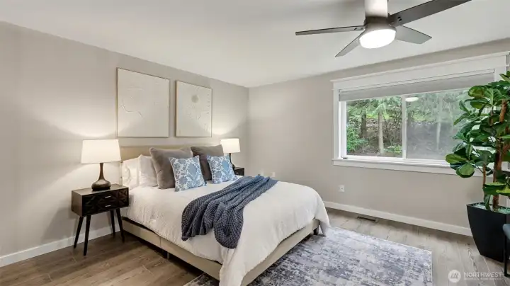 Primary bedroom with en-suite bathroom
