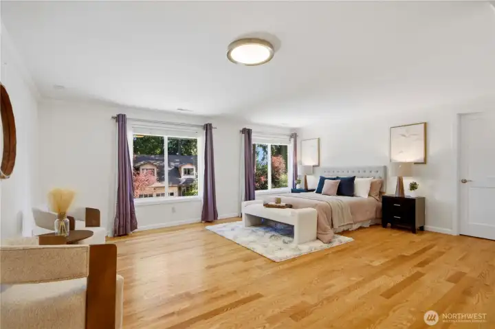 Spacious primary suite with generous closet space (not pictured)