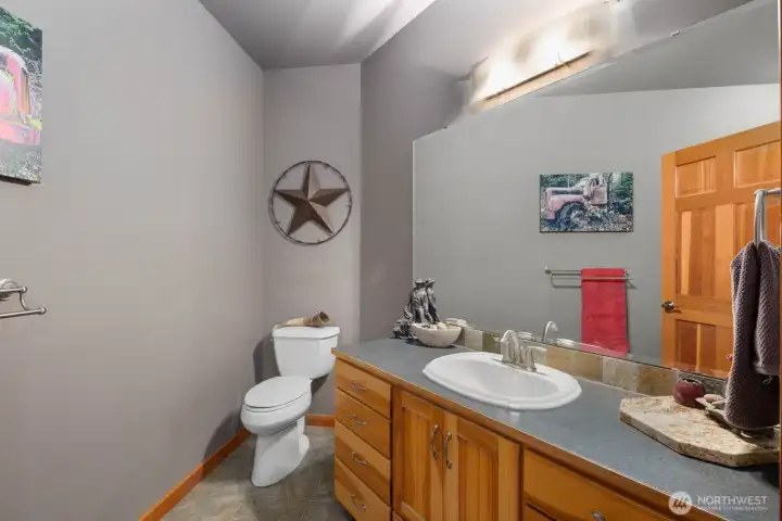 Guest bathroom #2 - on main, in laundry room