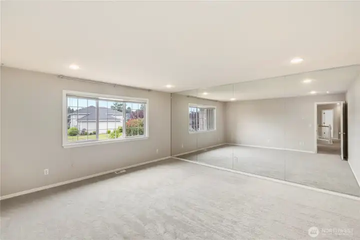 huge bonus room upstairs.