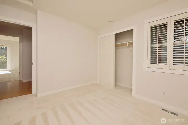 Office area off hallway is a pass through to the garage.