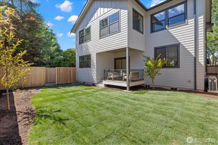 Fully fenced yard Fully fenced yard