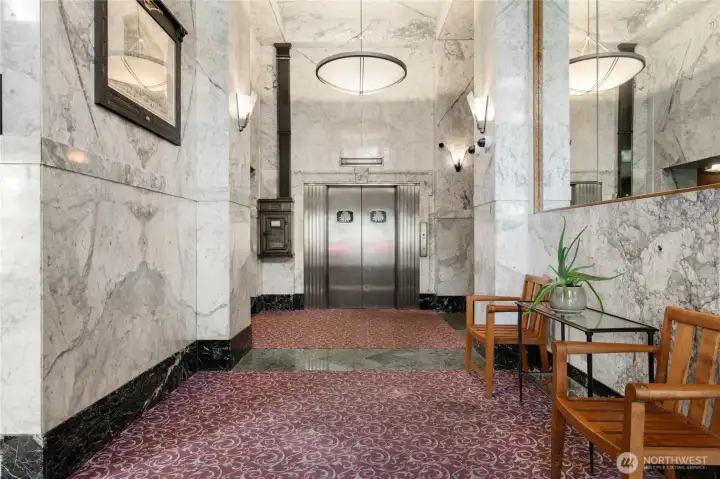 Period marble lobby Period marble lobby