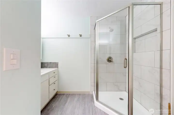 primary suite private bathroom-updated shower