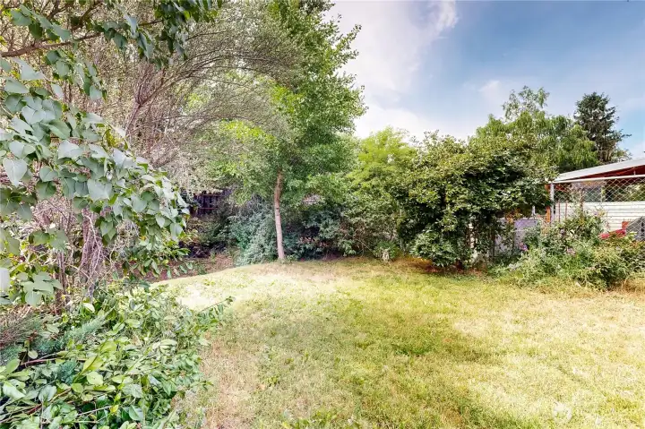 private backyard