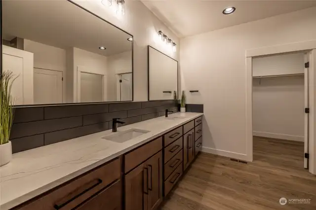 Primary Bathroom | Spacious room with large walk-in closet