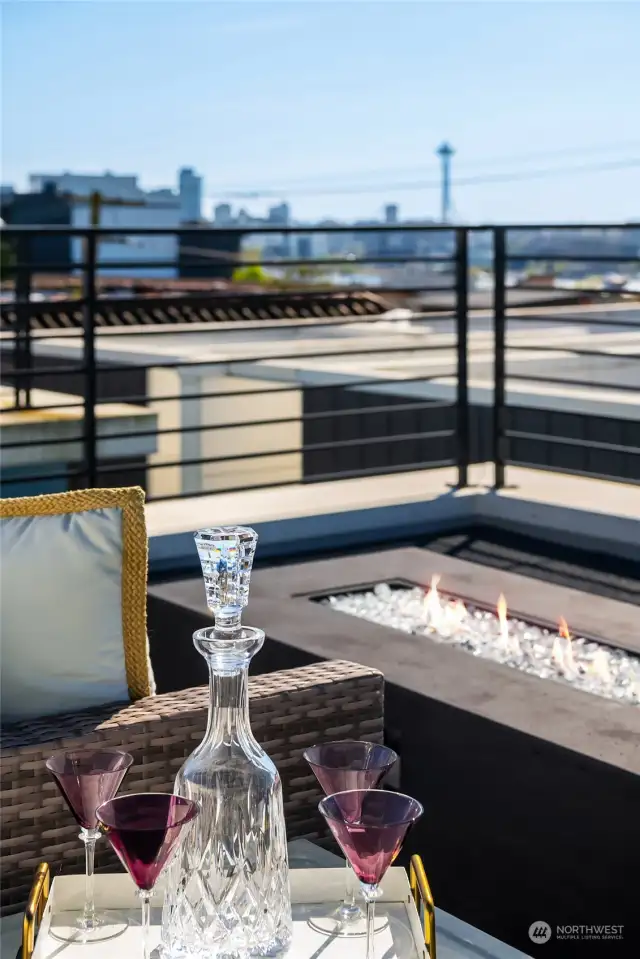 A rooftop designed for optimal entertaining.