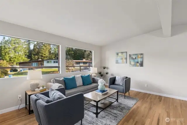 Living Room with  Large Windows for Natural Light