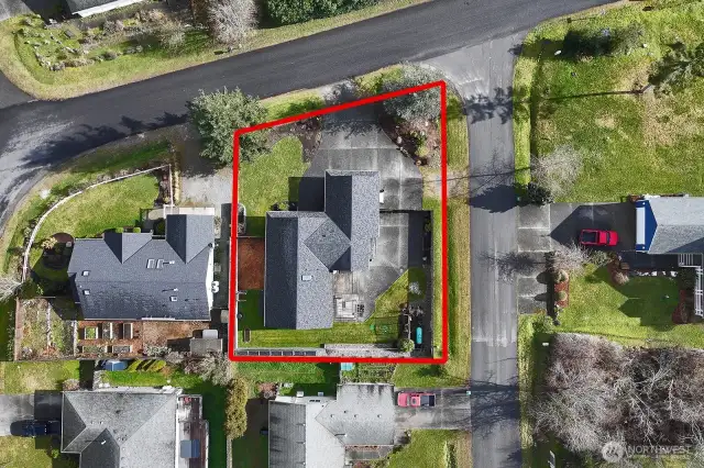 Estimated property lines.