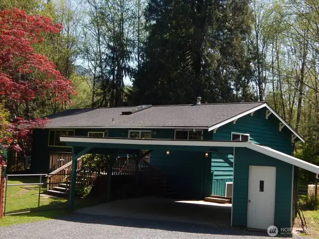 Large 2 car carport with mini shop/storage