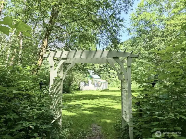 Entry to the trails