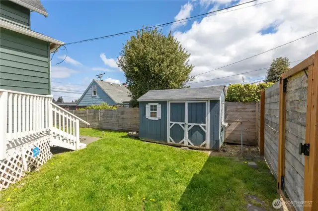 Utility Shed in the Backyard