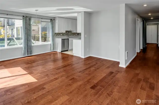 dining and kitchen