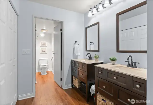 Primary bath with walk in shower