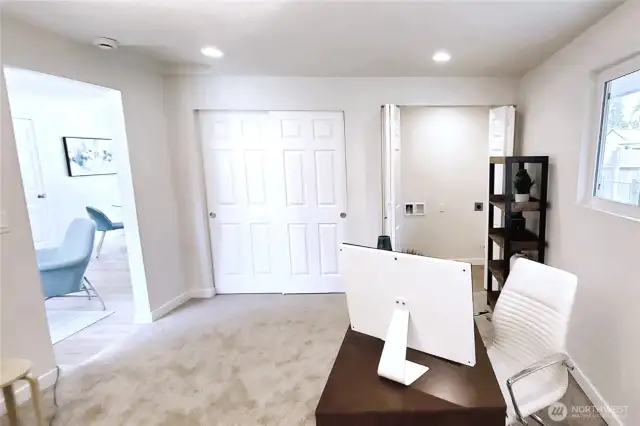 Primary Bedroom / Office space - South side of home