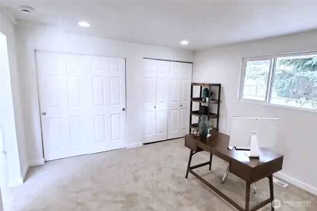 Primary Bedroom / Office space - South side of home
