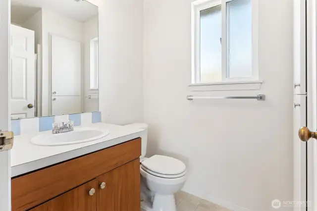 3/4 bath off of primary suite.