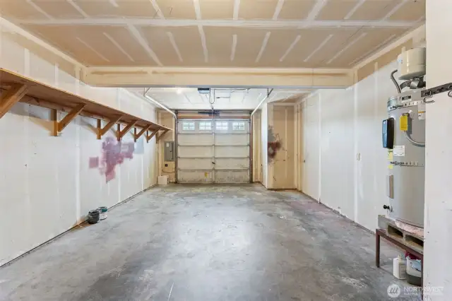 Large one-car garage in each unit