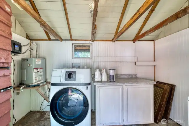 This is a brand-new dual washer and dryer. load it then washes and drys all at the same time.