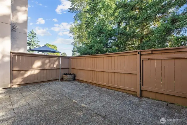Fenced in yard