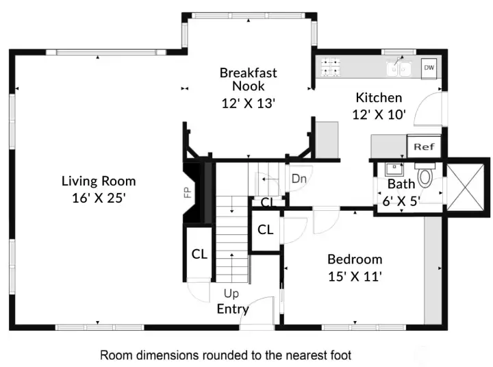 Main Level Floorplan