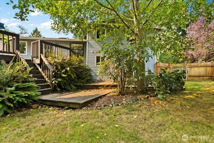 Matured landscaping.