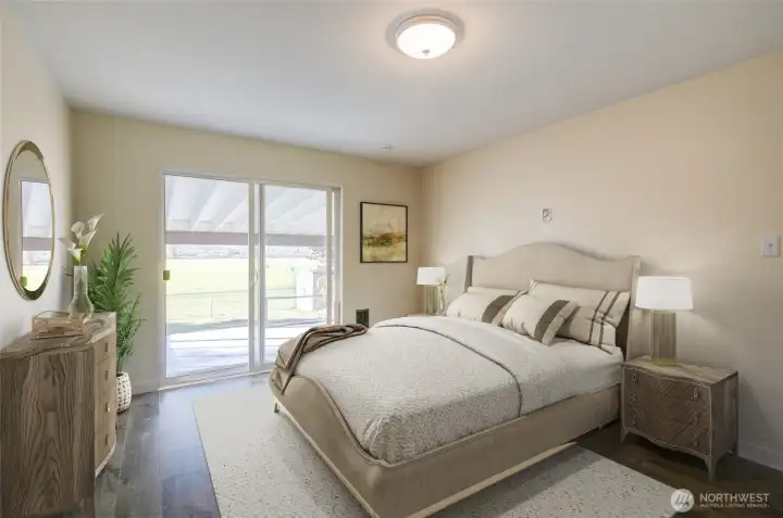 Bedroom #1, virtually staged