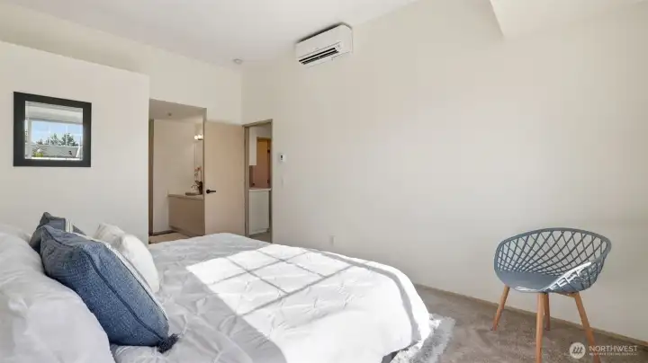 A calming space filled with natural light and connected to a private ensuite & walk in closet.