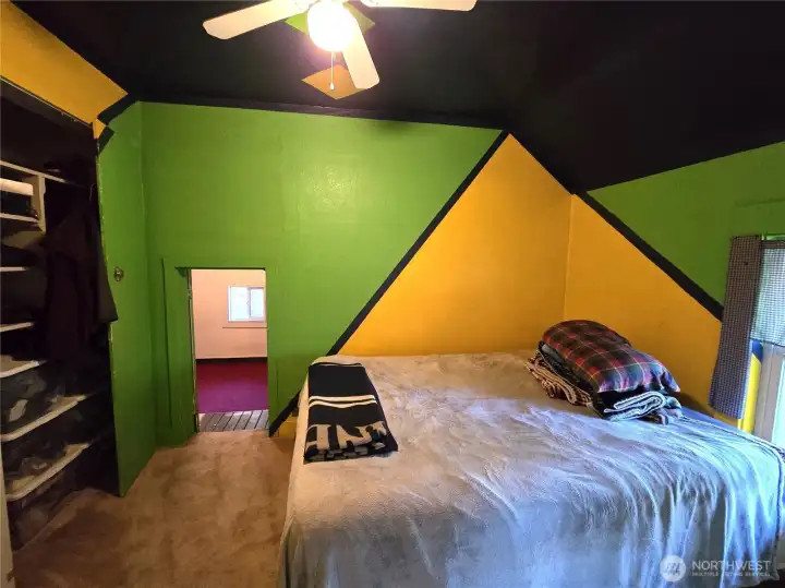 Bedroom with access to bonus roon