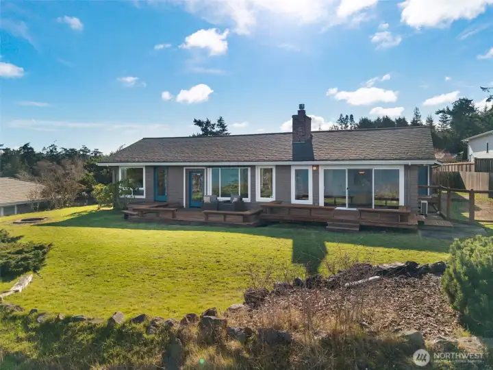 Back side of the house.