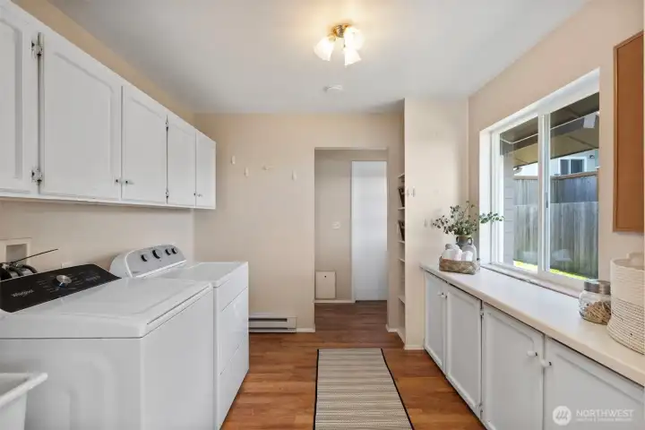 Mud room and laundry area!