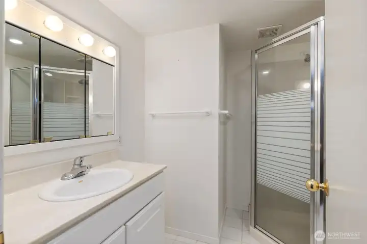 Lower level 3/4 bath.