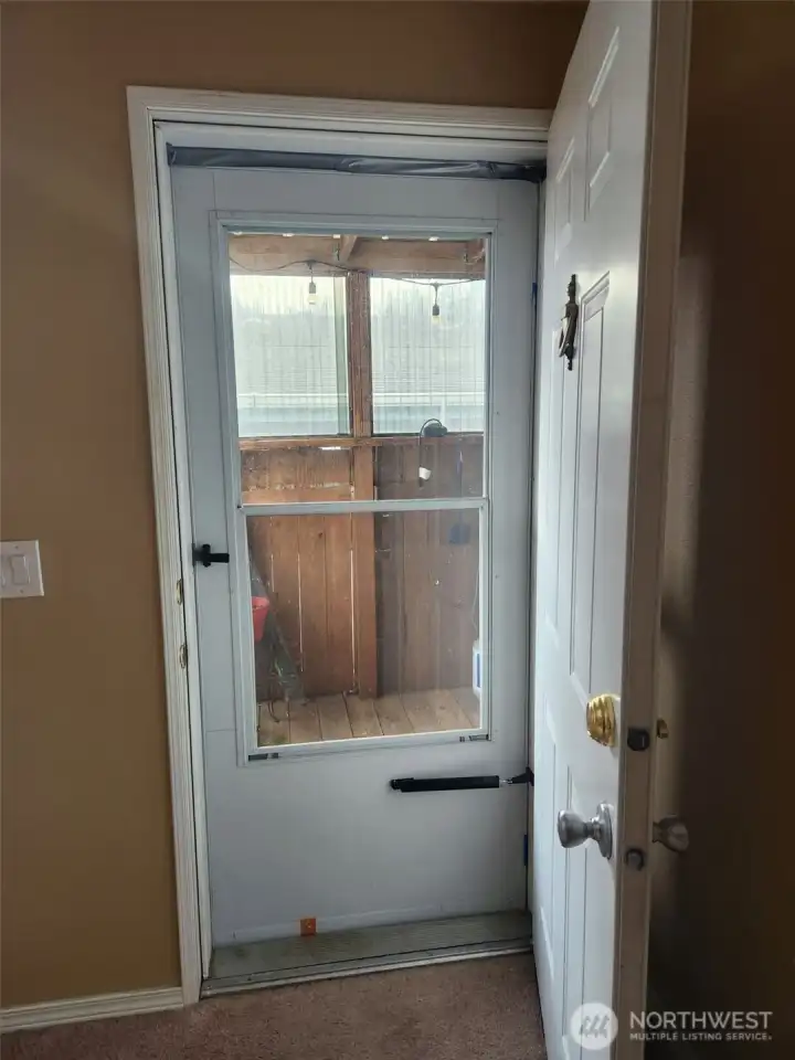Front door with screen