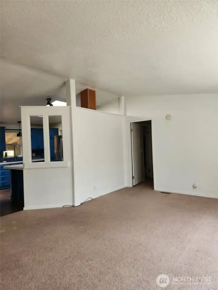 Entrance to primary bedroom from living room.