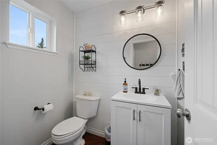 Main floor powder room