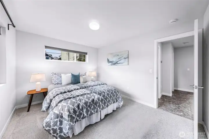 2nd bedroom in back of lower/entry level.