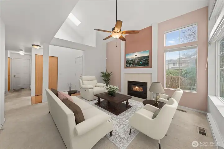 It feels super cozy but still open.