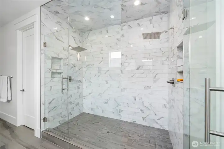 Primary bedroom suite-Walk-in shower