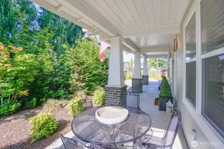 Covered front porch