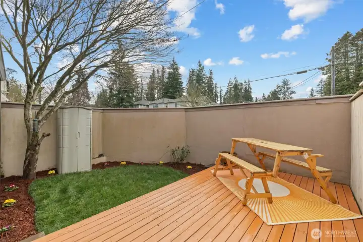 This unit is memorable due to its outdoor space!