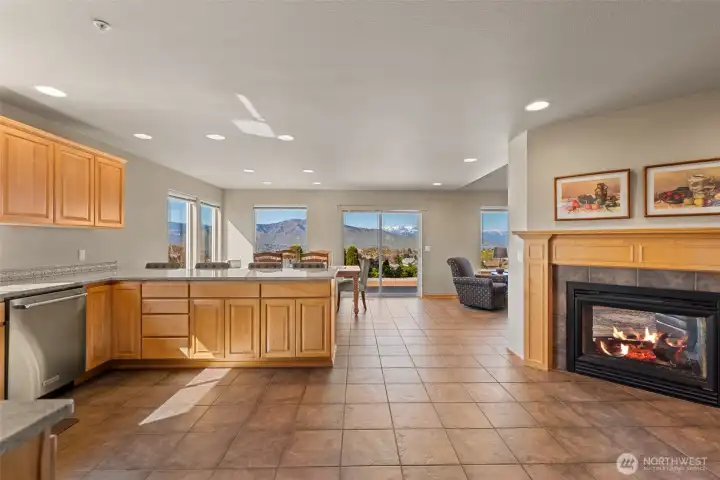 See Through Fireplace