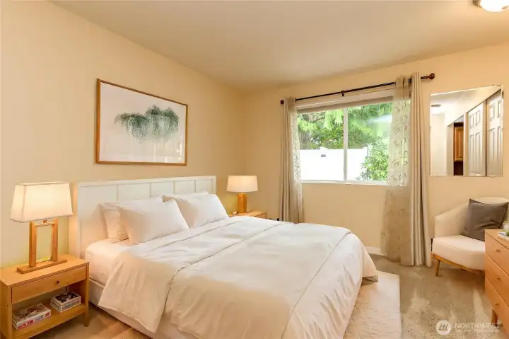 Bedroom 1 - with built in desk.