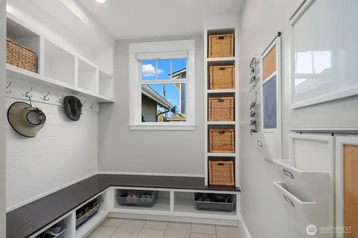This is the spacious mud room on the main floor.