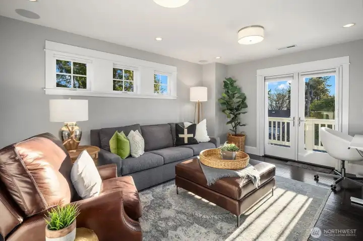 Beautiful built-ins, views, & deck access!