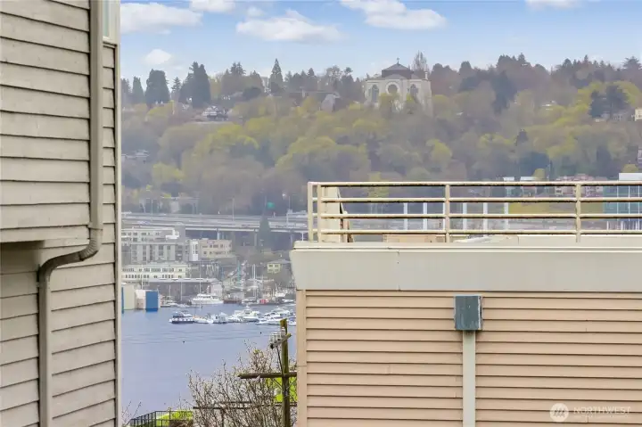 Peek a boo view from master bedroom