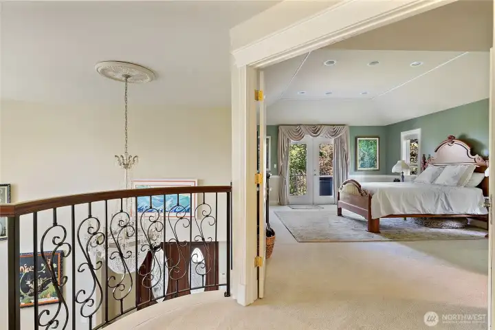Double door entry to Master bedroom